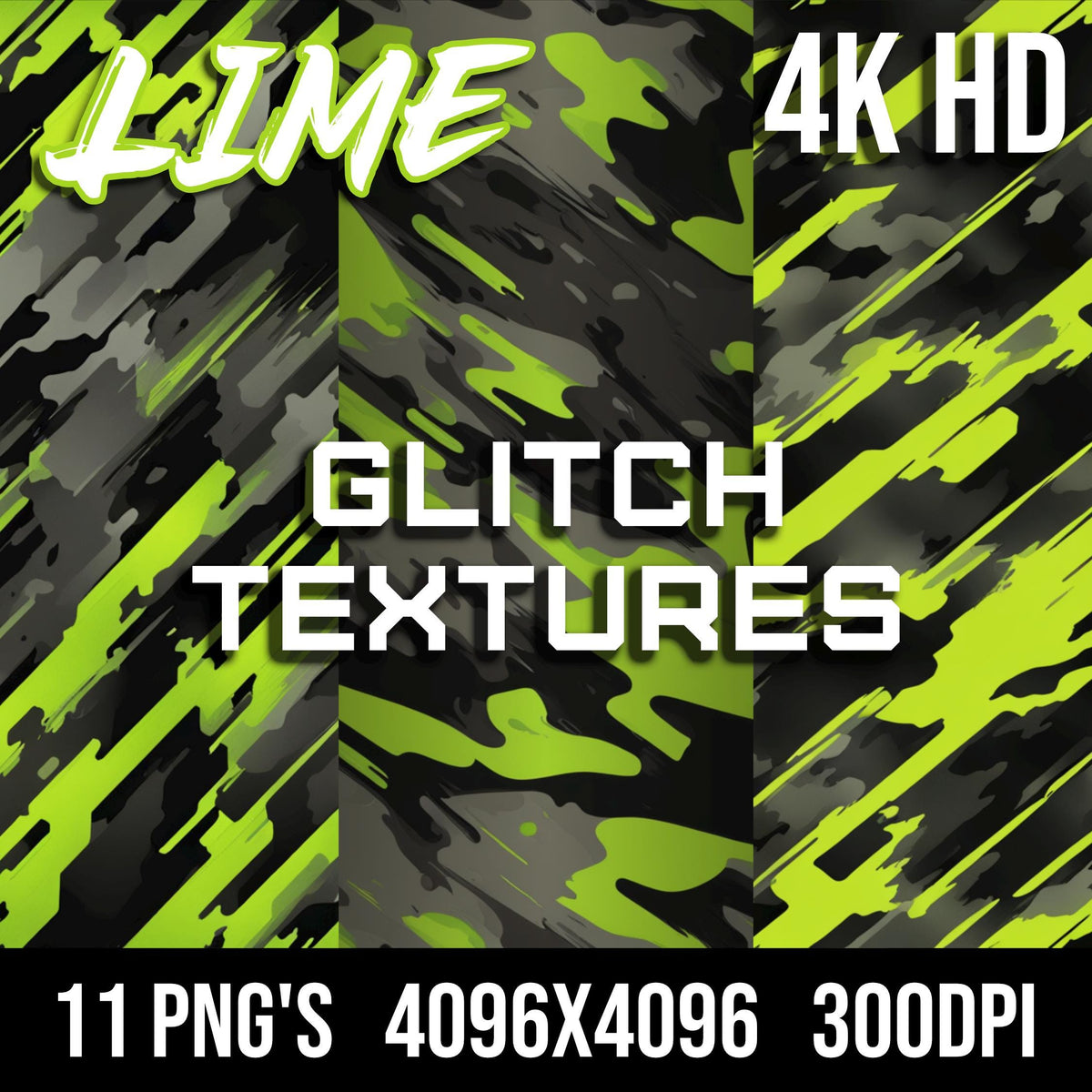 Lime Glitch Texture Pack