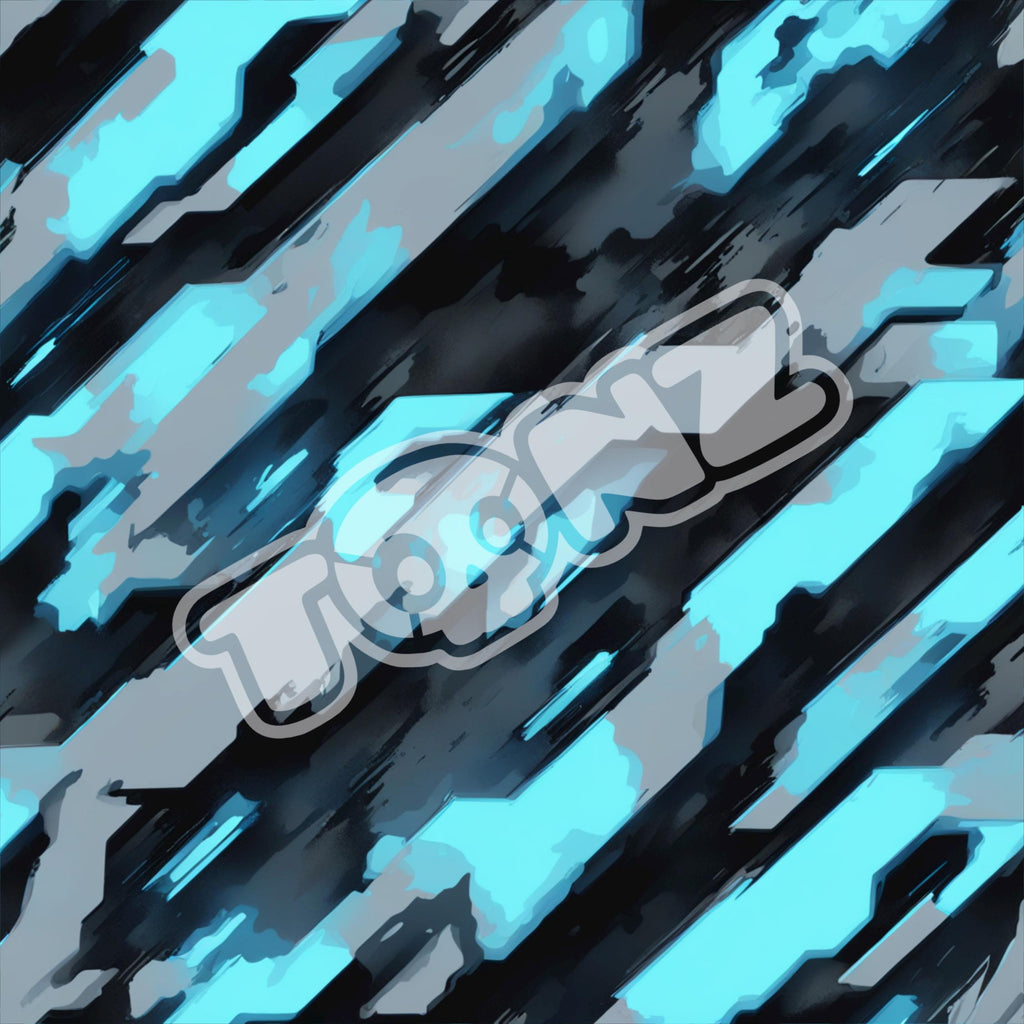 Neon Blue Glitch Texture Pack