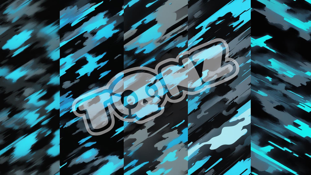 Neon Blue Glitch Texture Pack