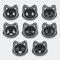 8 Kawaii Kitty Mood Patches
