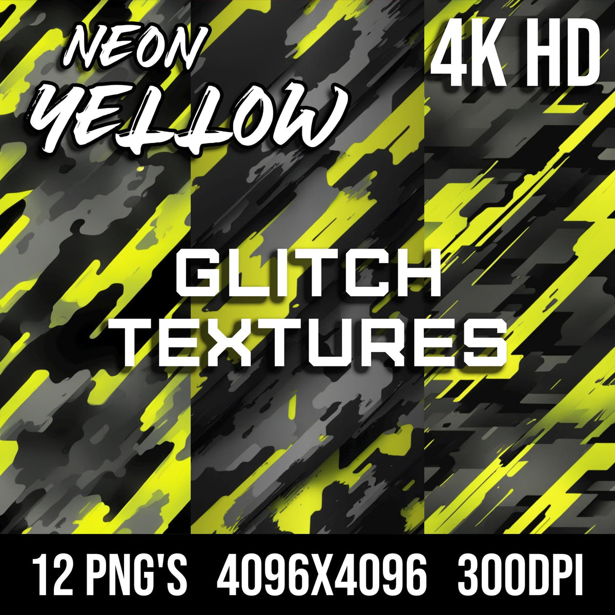 Neon Yellow Glitch Texture Pack
