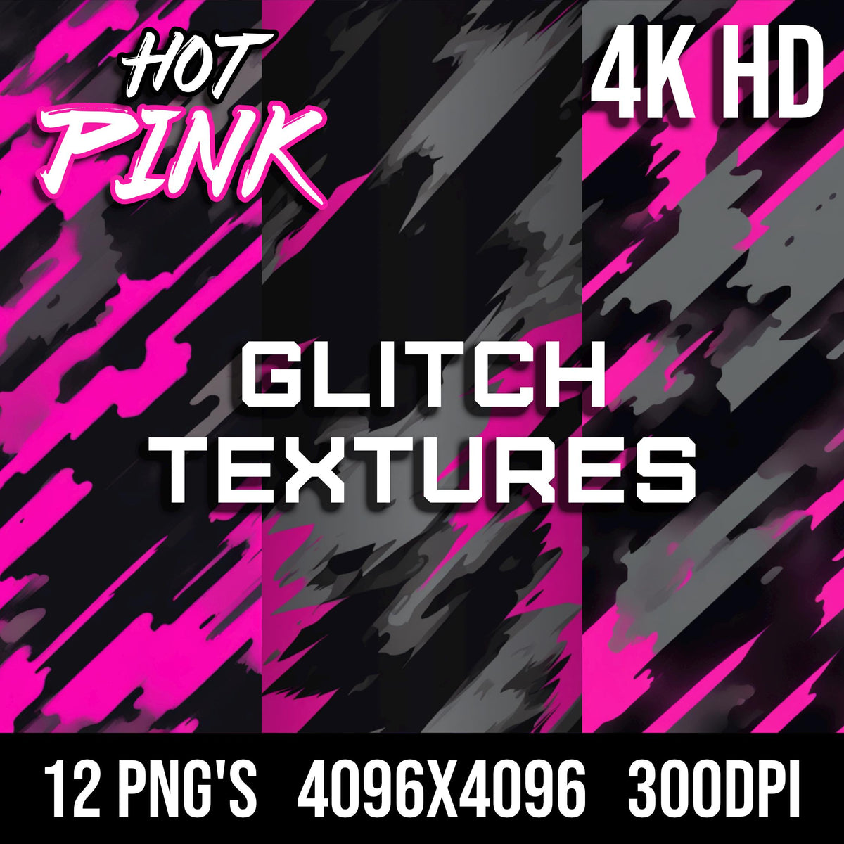 Hot Pink Glitch Texture Pack