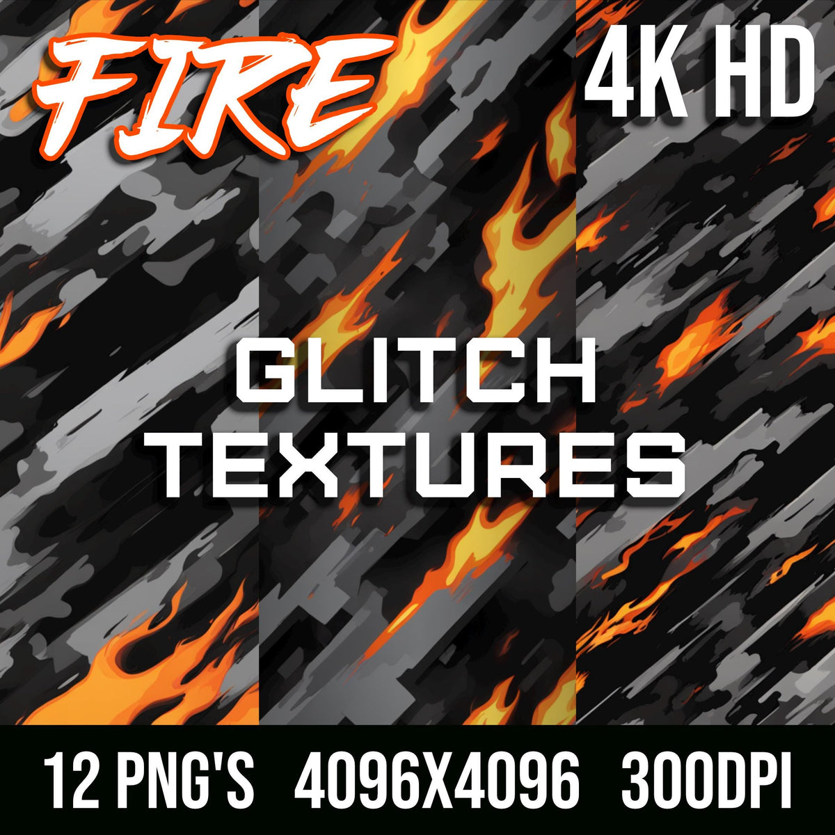 Fire Glitch Texture Pack