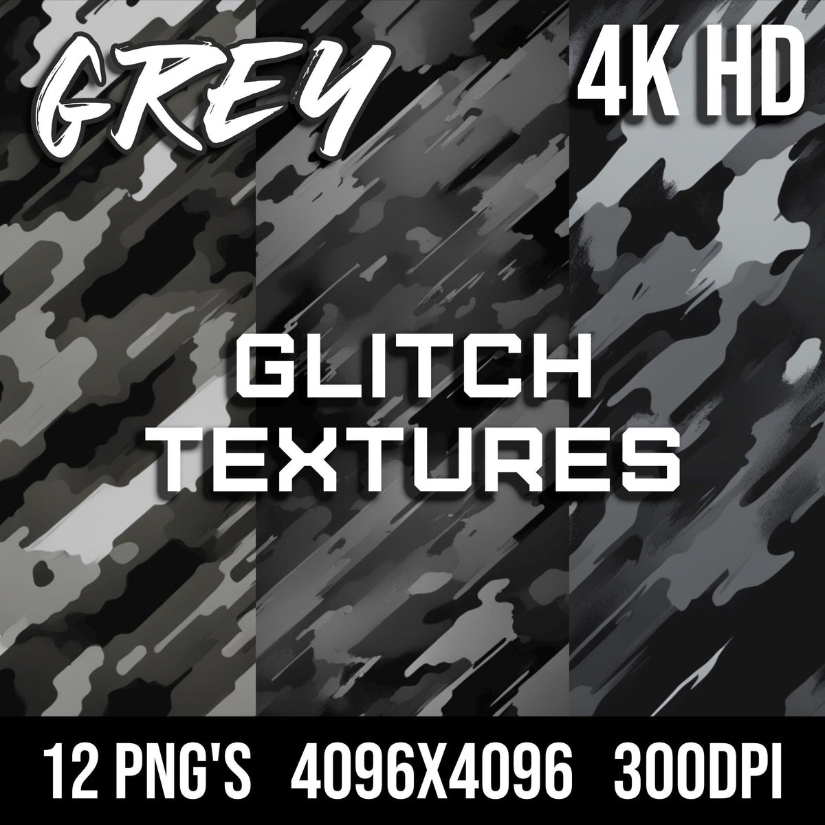 Grey Glitch Texture Pack
